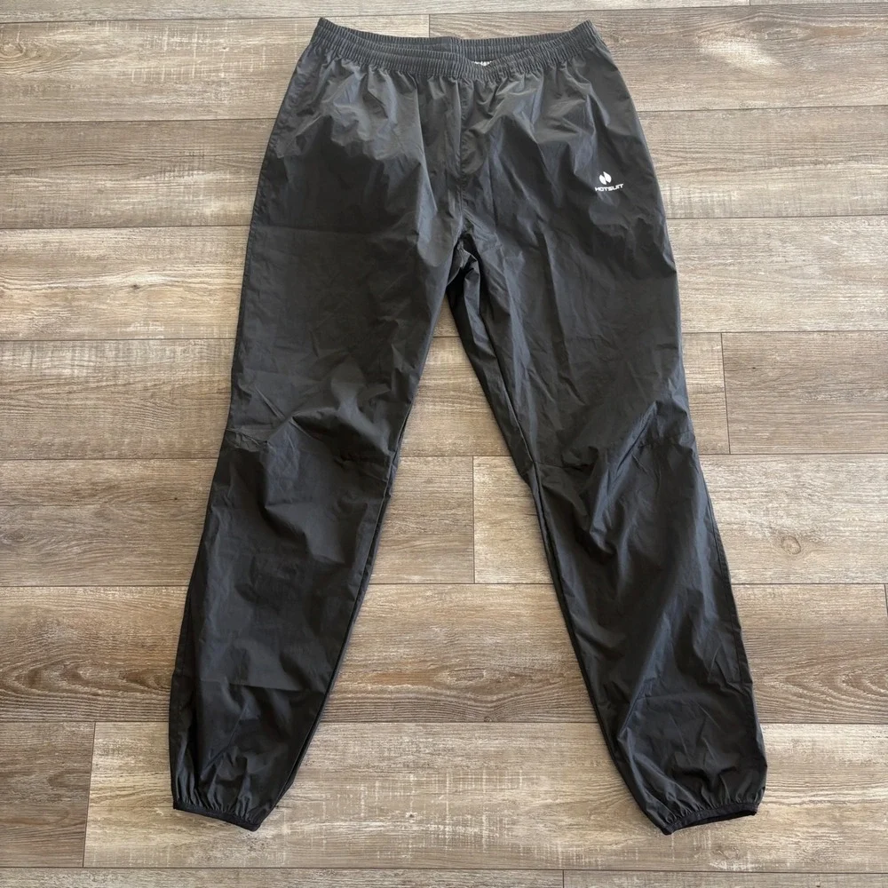 Hotsuit Sauna Pants Men 2XL Black Athletic Sweat Weight Loss Joggers Tracksuit
